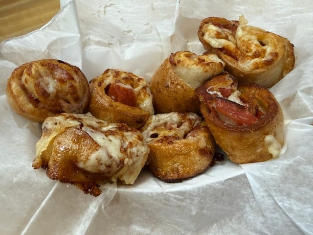 Pony Pepperoni Pretzel Pinwheels.