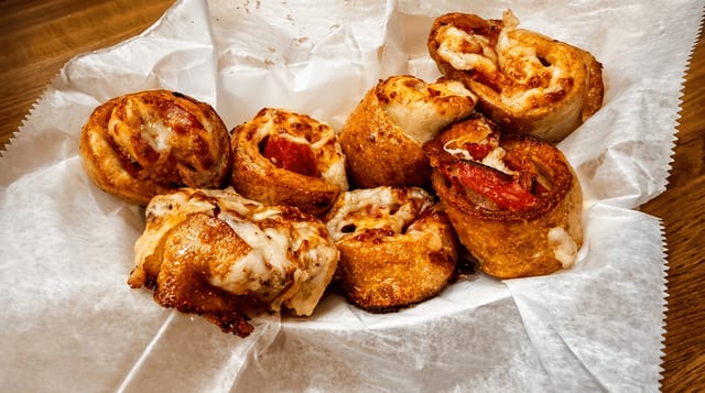 Pony Pepperoni Pretzel Pinwheels.